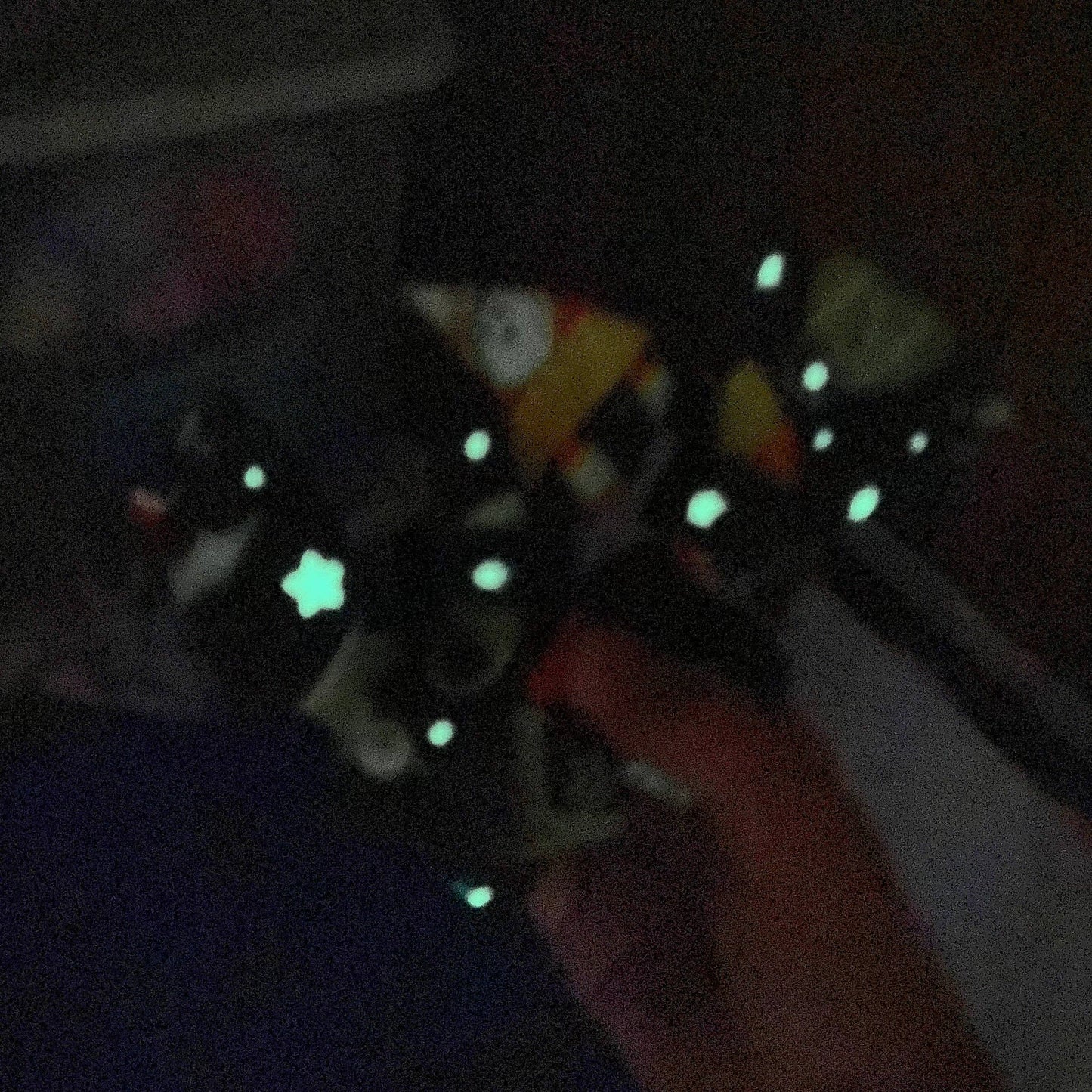 Doggish Spooks in Space Glow-in-the-Dark Halloween Dog Bow