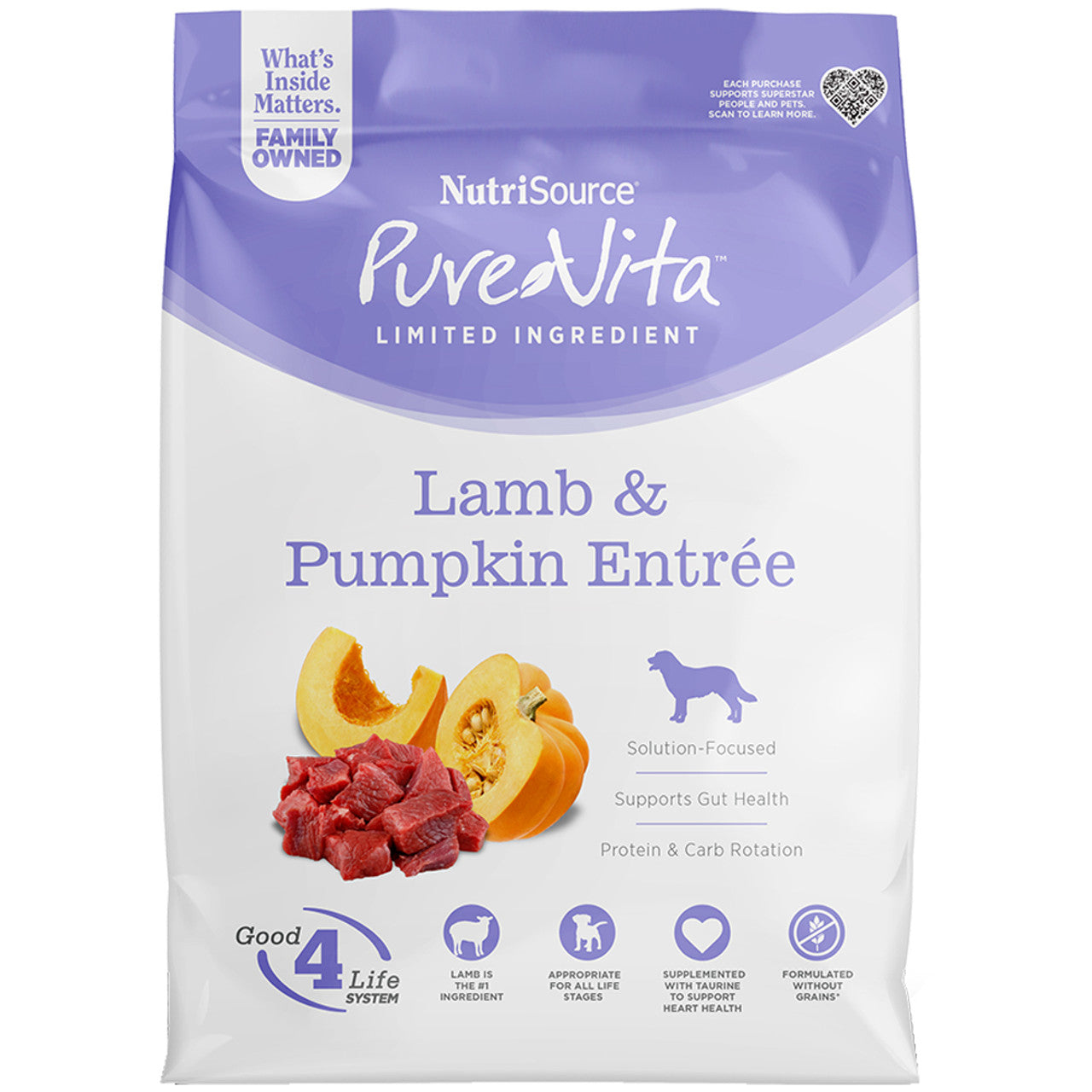 Pure Vita Grain Free Lamb & Pumpkin Dog Food