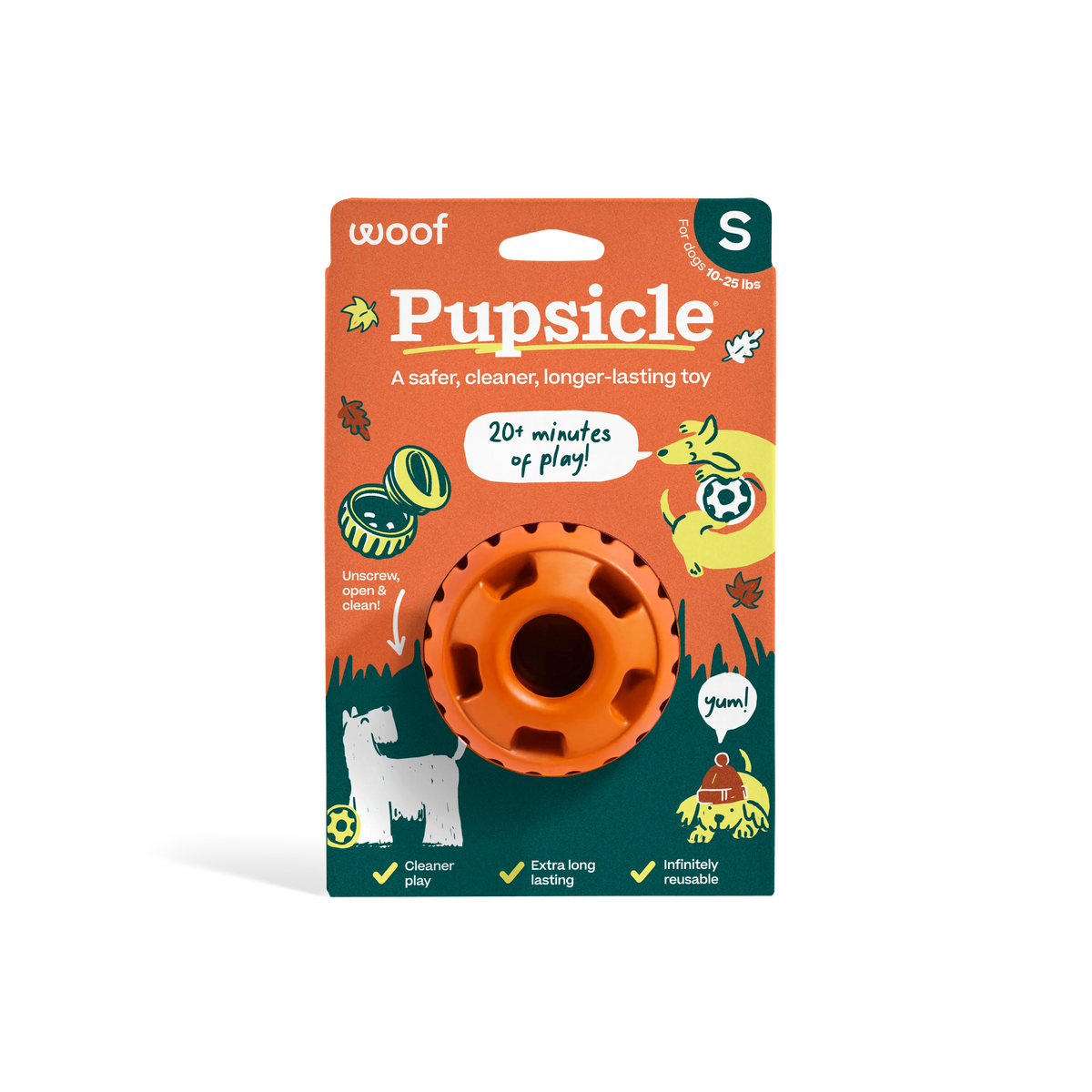 WOOF Pumpkin Pupsicle Small