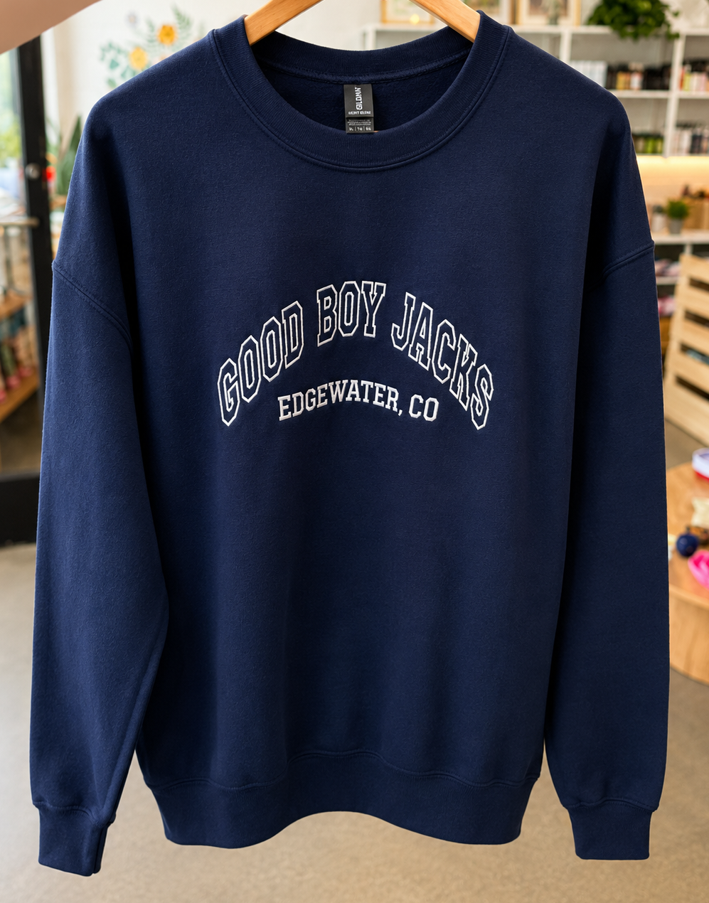 Good Boy Jack's Embroidered Navy Sweatshirt