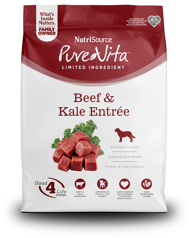Pure Vita Beef & Kale Dog Food
