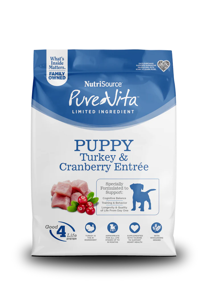Pure Vita Turkey & Cranberry Puppy Food