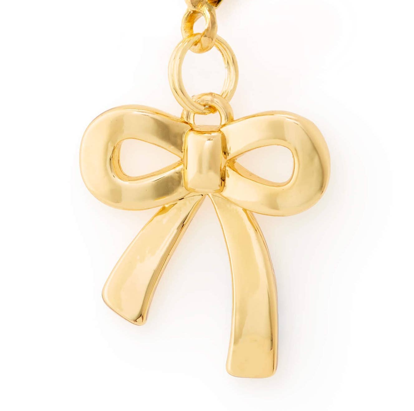 Gold Bow Collar Charm: Charm Only