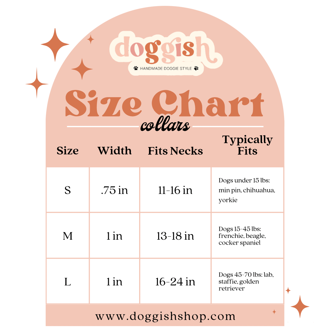 Doggish Camping Icons Dog Collar