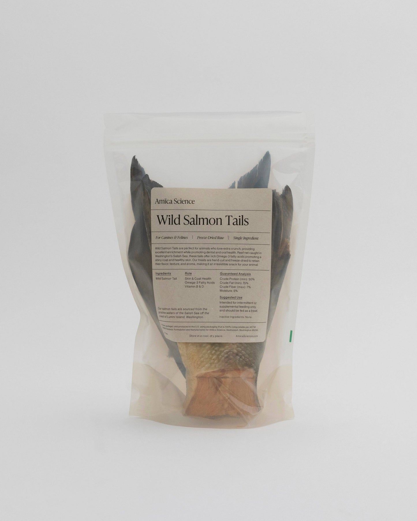 Wild Salmon Tails: Compostable Bag (5 Tails)