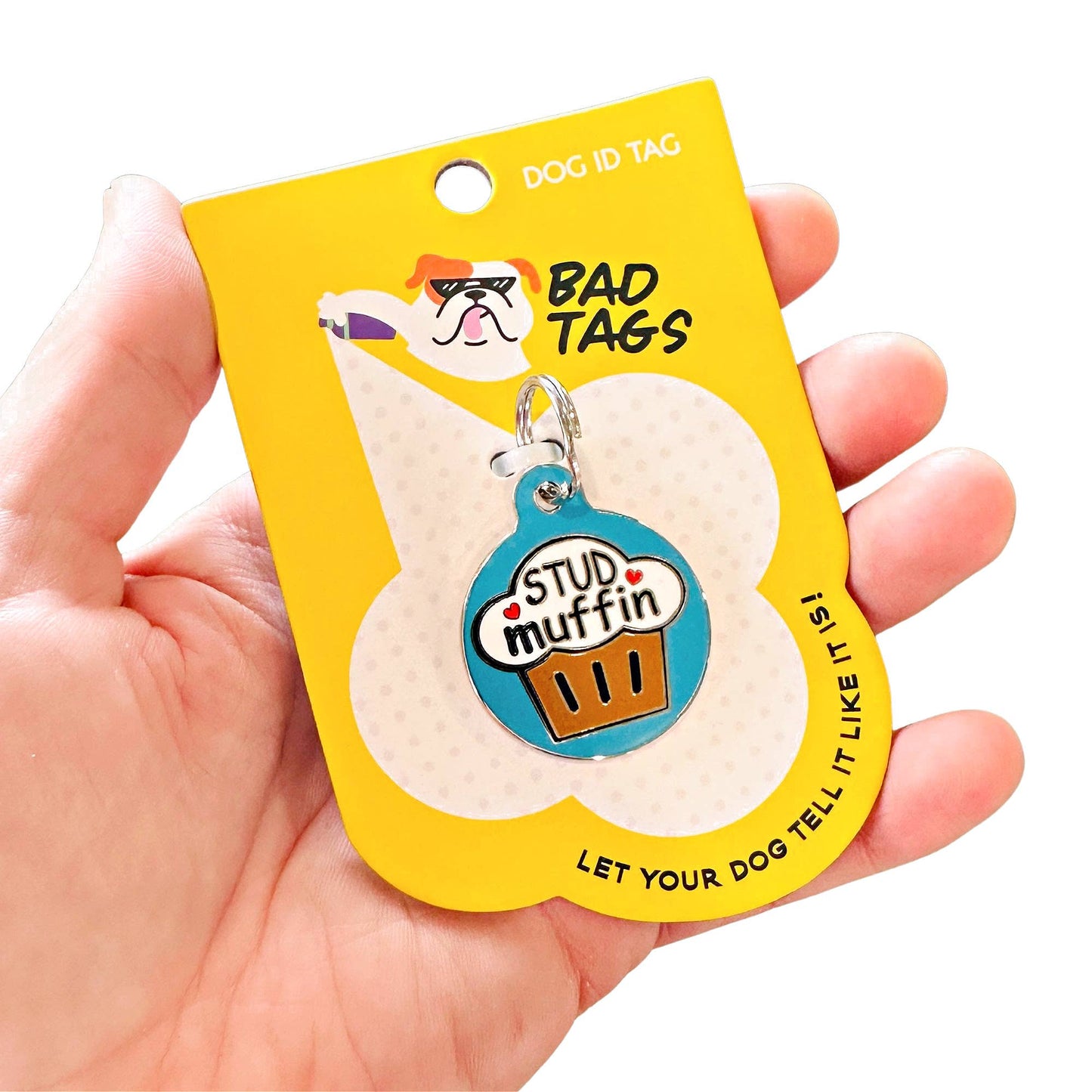 Pet ID Dog Tag Charm - Stud Muffin