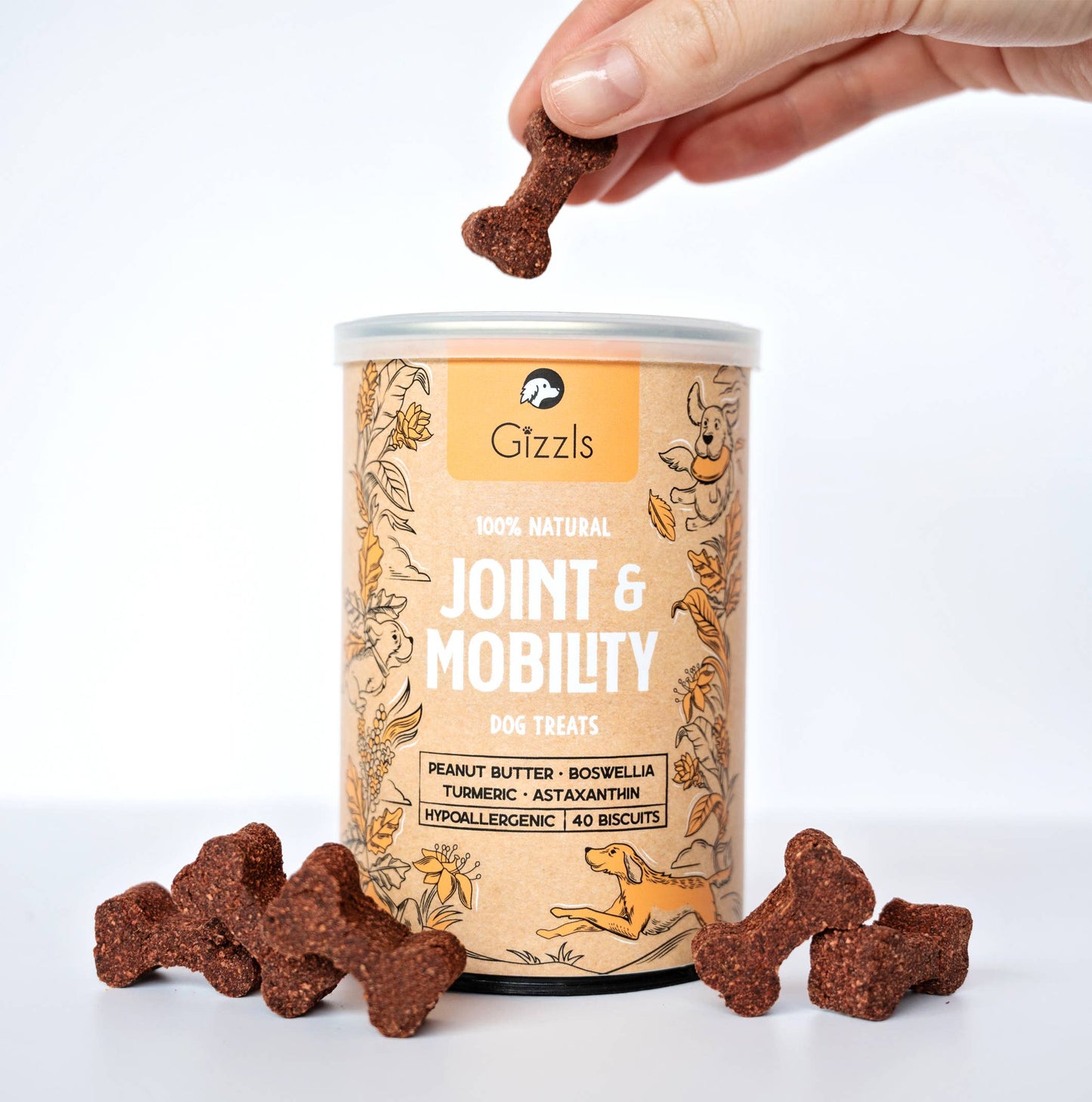 100% Natural Dog Treats for Joint & Mobility