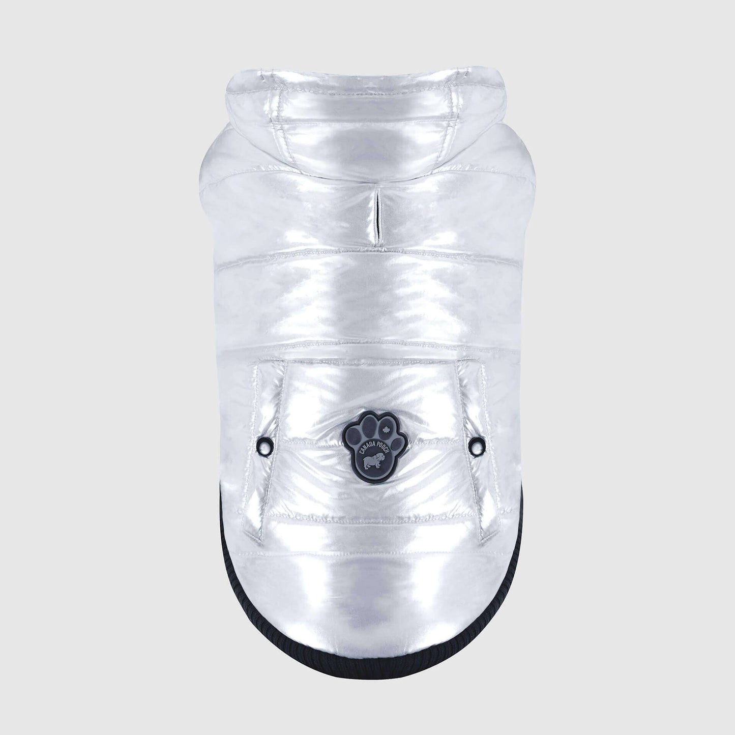 Shiny Puffer Vest- Dog Coat: Iridescent
