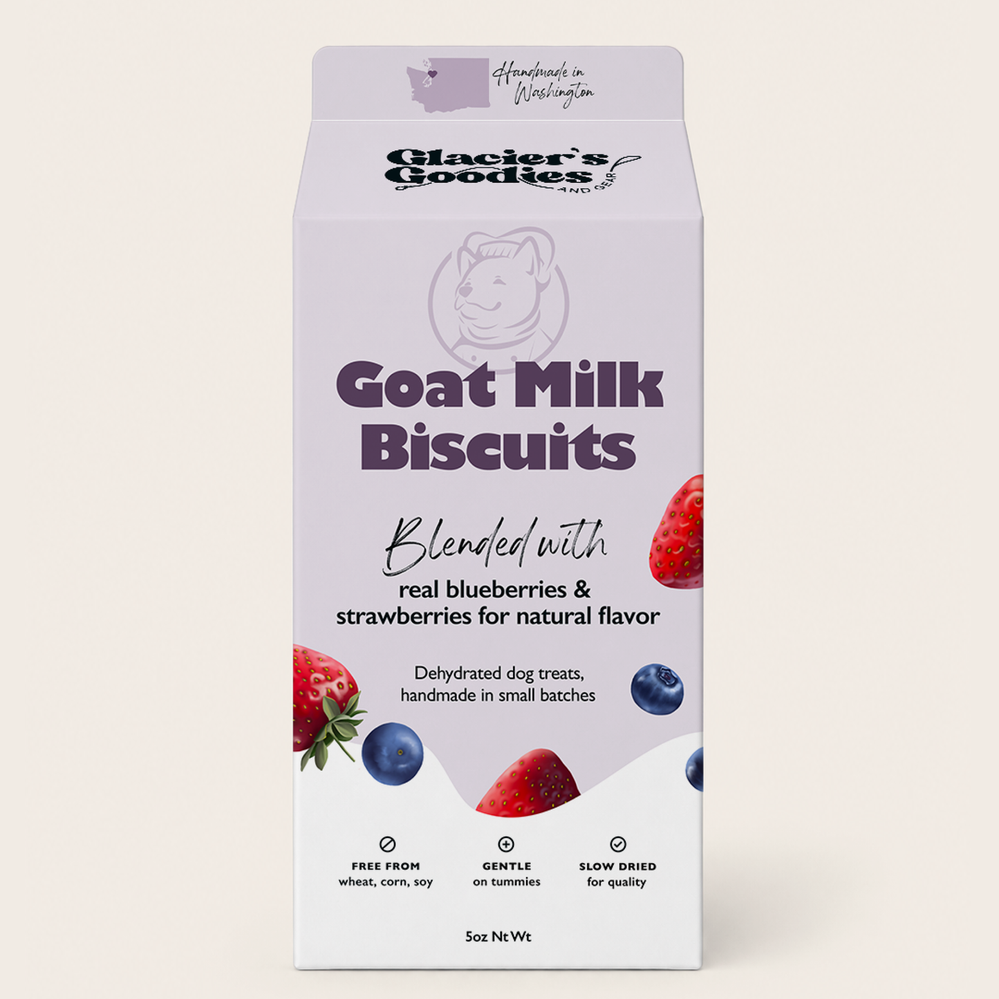 Goat Milk Dog Treats — Blueberry & Strawberry