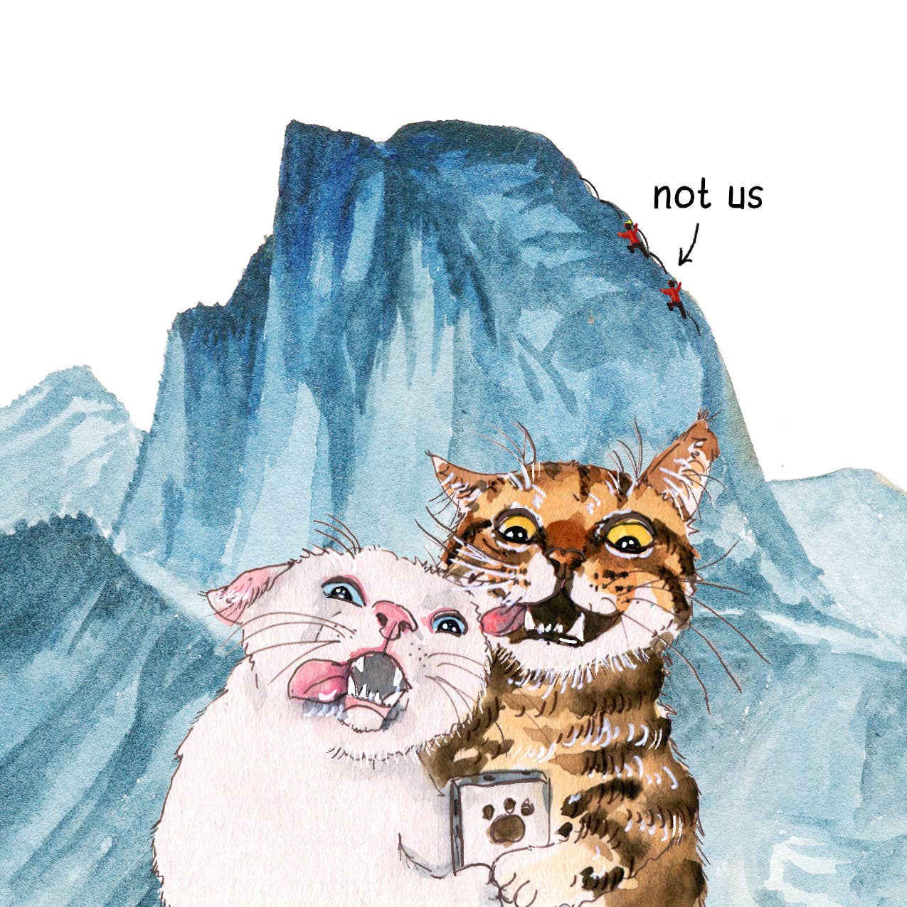This Card Made Me Think Of Us Cat Couple Adventure Card