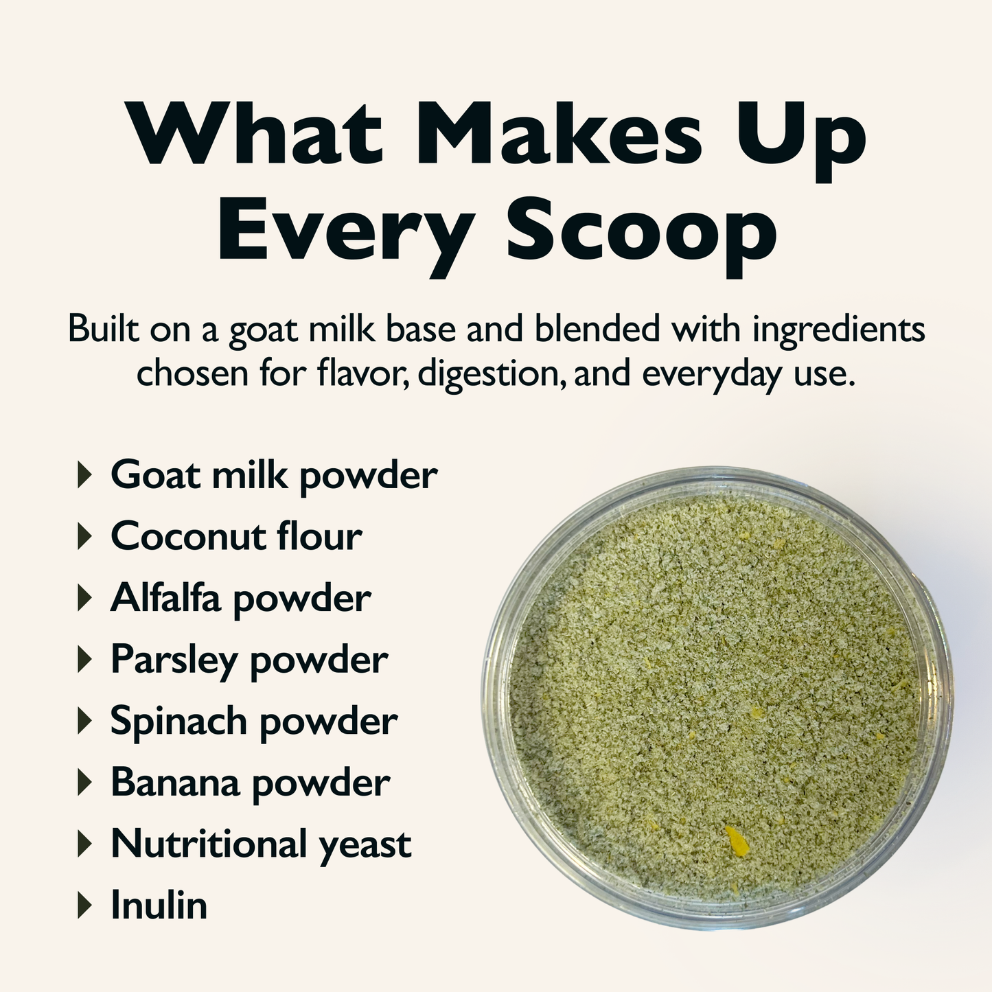 Goat Milk Dog Topper – Parsley & Spinach | Gut-Friendly