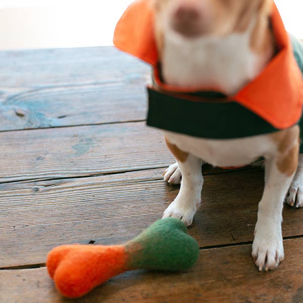 RAINCOAT OMBRE WOOLBONE Wool Dog Toy Large