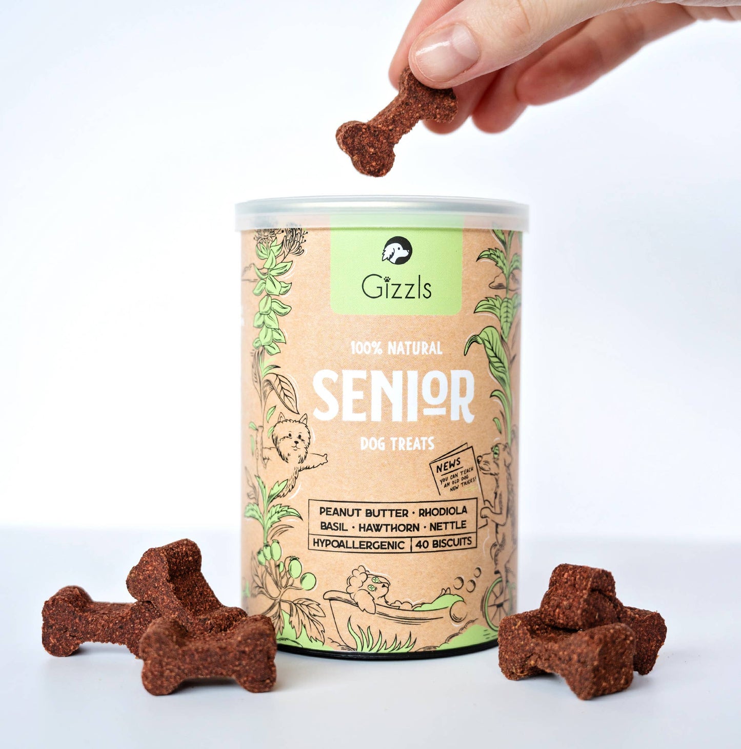 100% Natural Dog Treats for Seniors