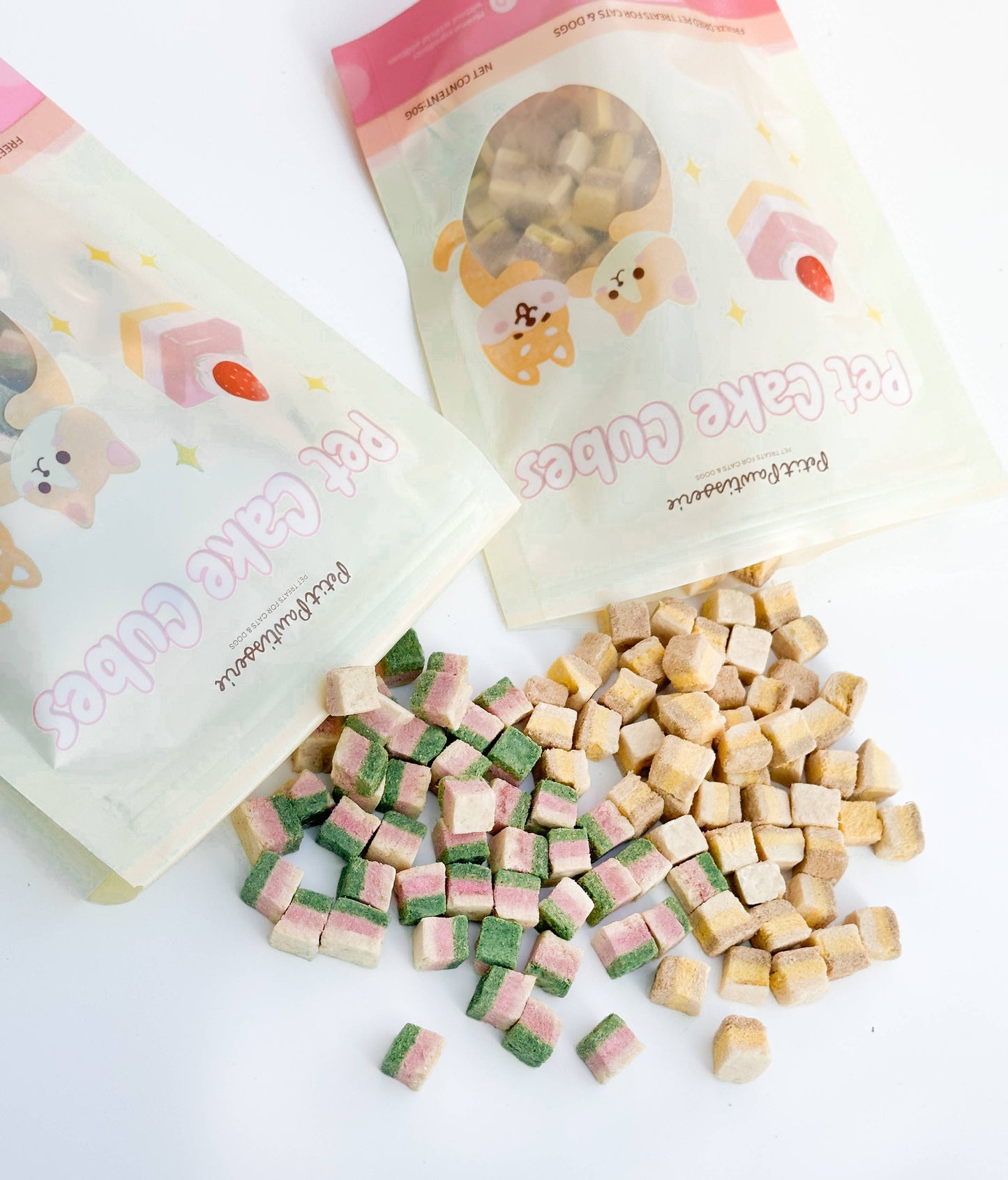 Freeze Dried Duck Cake Cube Treats for Cats & Dogs 50g