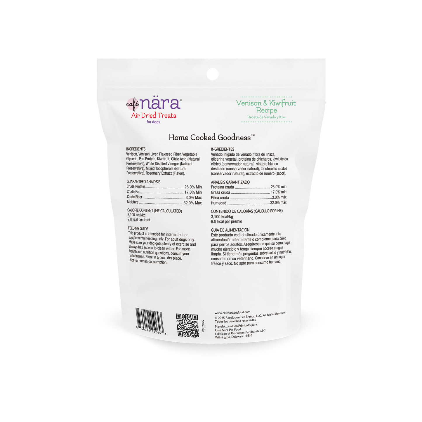 Café Nara Venison & Kiwifruit Air Dried Dog Treats
