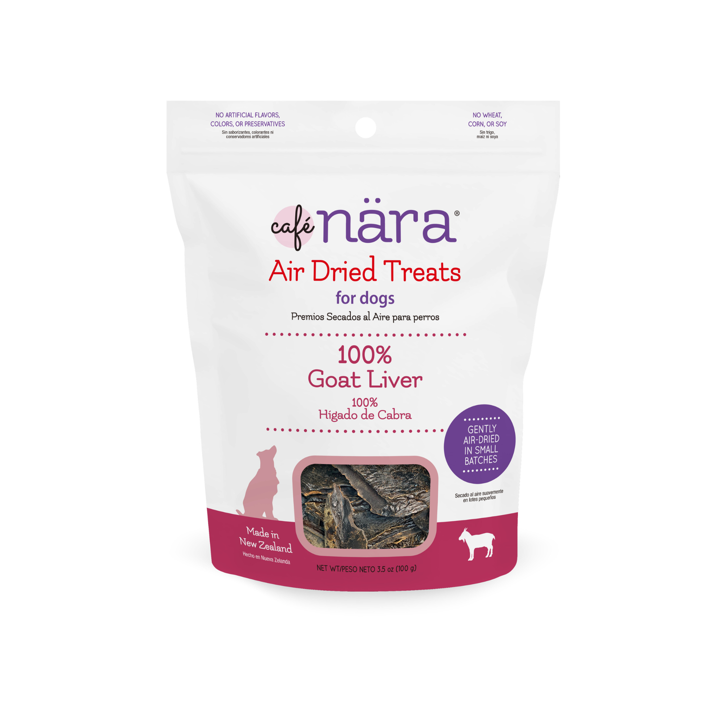 Café Nara 100% Goat Liver Air Dried Dog Treats