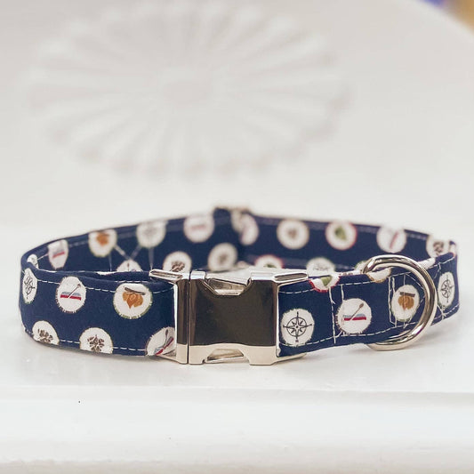 Doggish Camping Icons Dog Collar