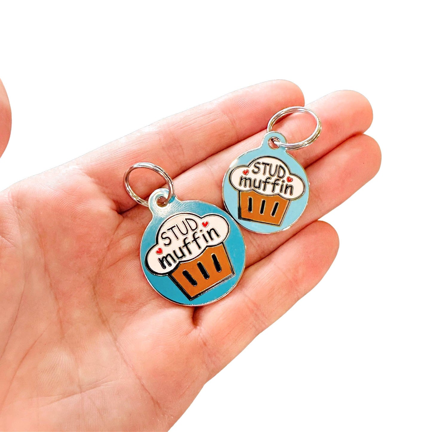Pet ID Dog Tag Charm - Stud Muffin