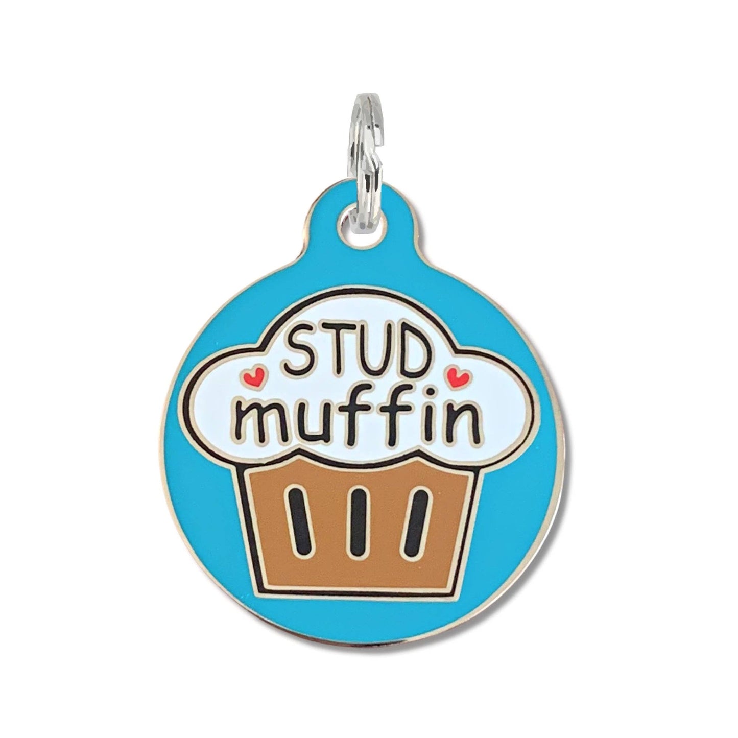 Pet ID Dog Tag Charm - Stud Muffin
