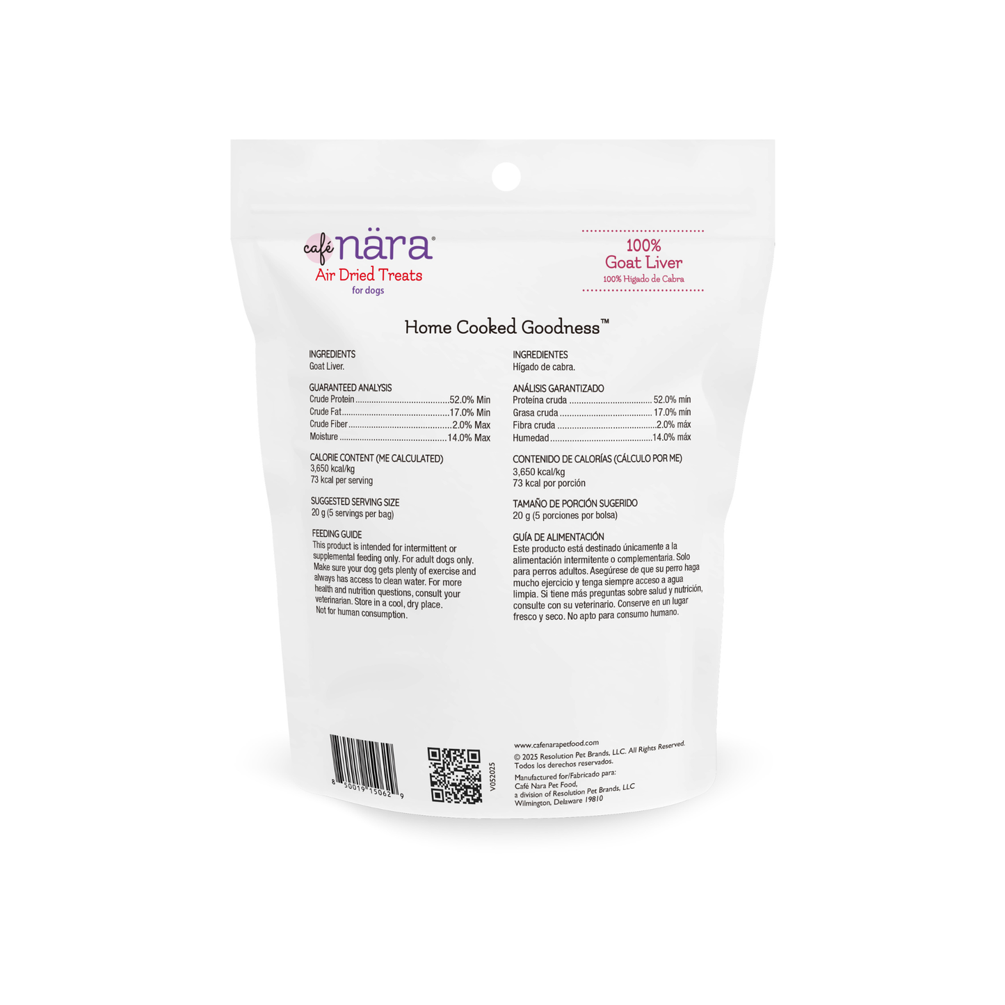 Café Nara 100% Goat Liver Air Dried Dog Treats