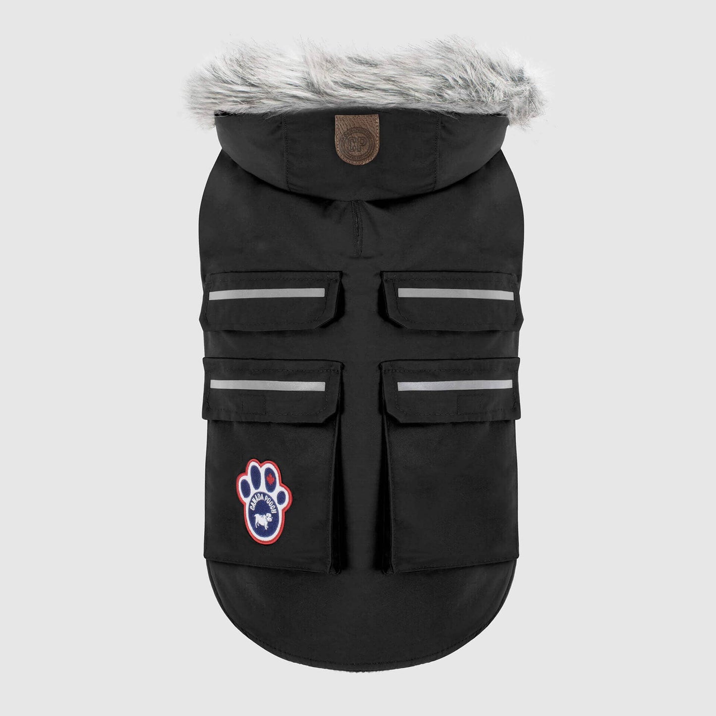 Everest Explorer Jacket- Dog Coat: Red Reflective