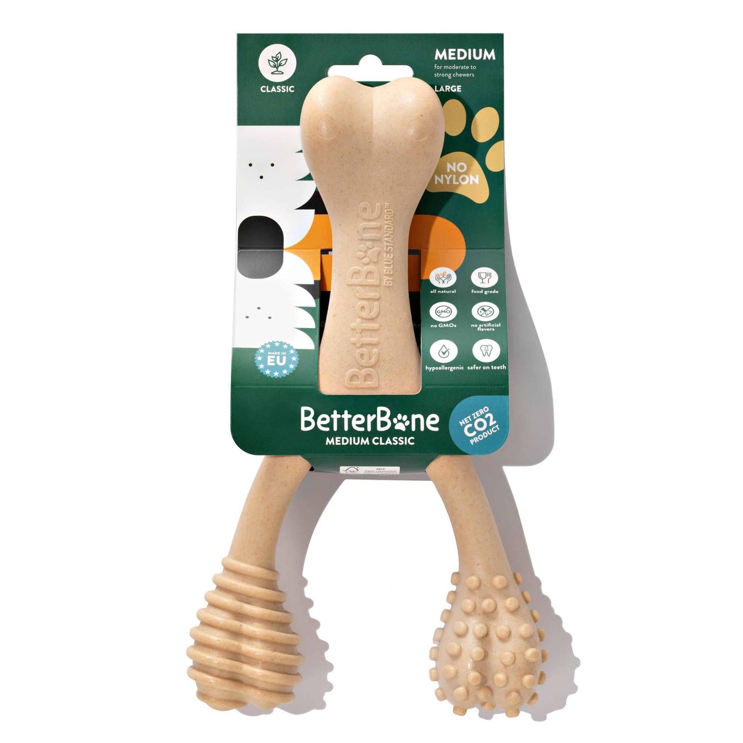 BetterBone MEDIUM - Natural, No Nylon, Softer Than Nylon ECO: Natural Venison / SMALL