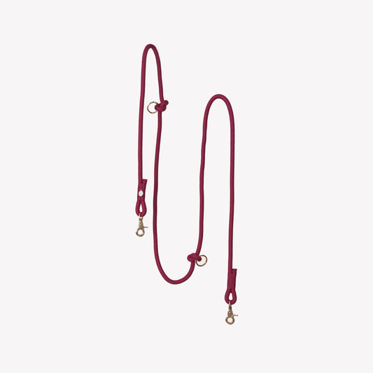 'Bordeaux' - Hands Free Dog Braided Rope Leash