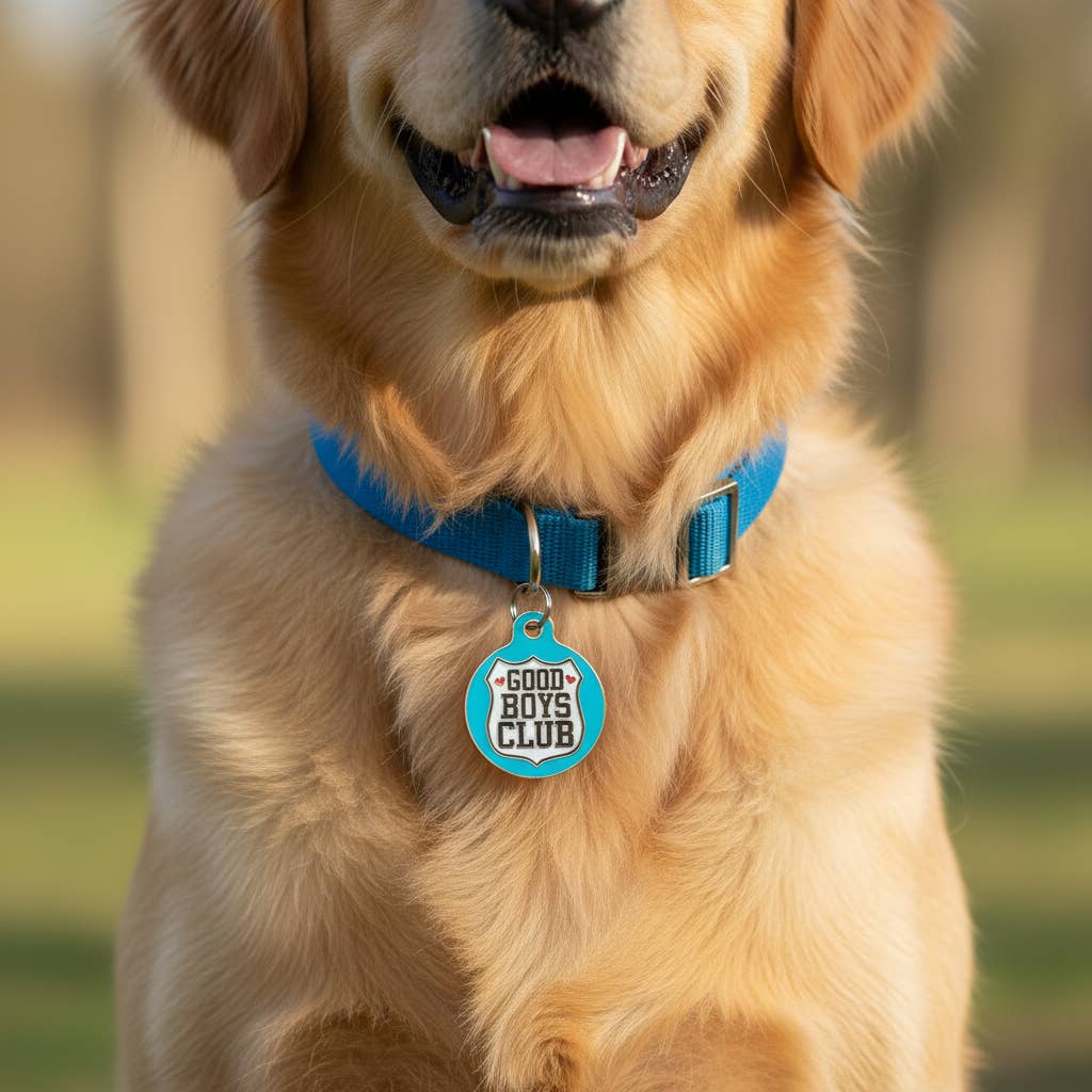 Dog Tag Charm w/ Scannable QR Code - Good Boys Club