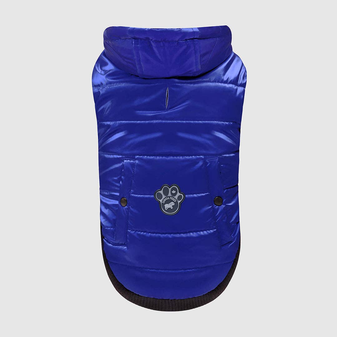 Shiny Puffer Vest- Dog Coat: Iridescent
