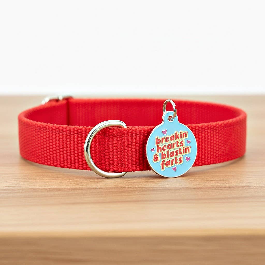 Dog Tag w/ Scannable QR Code - Breakin Hearts
