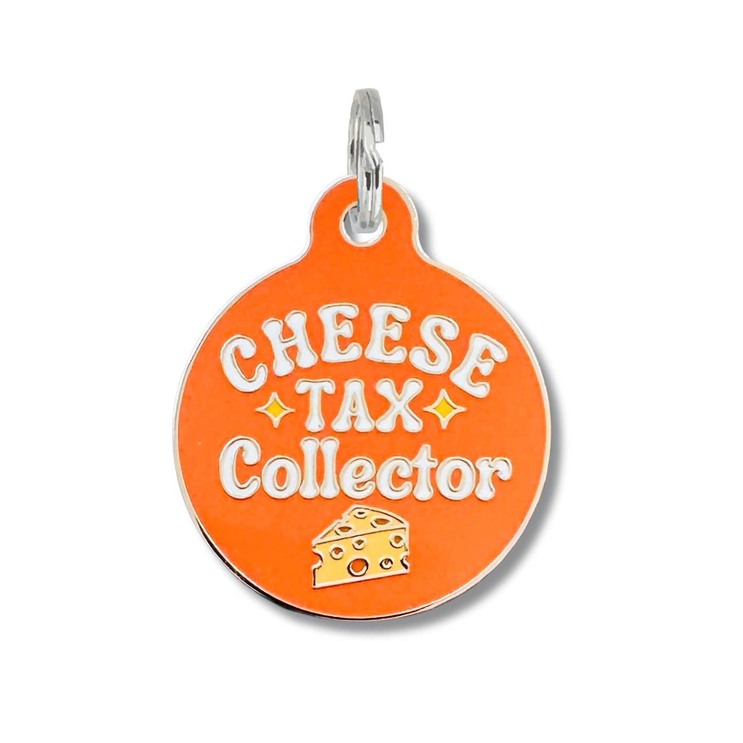 Dog Tag w/ Personalized QR Code - Cheese Tax Collector