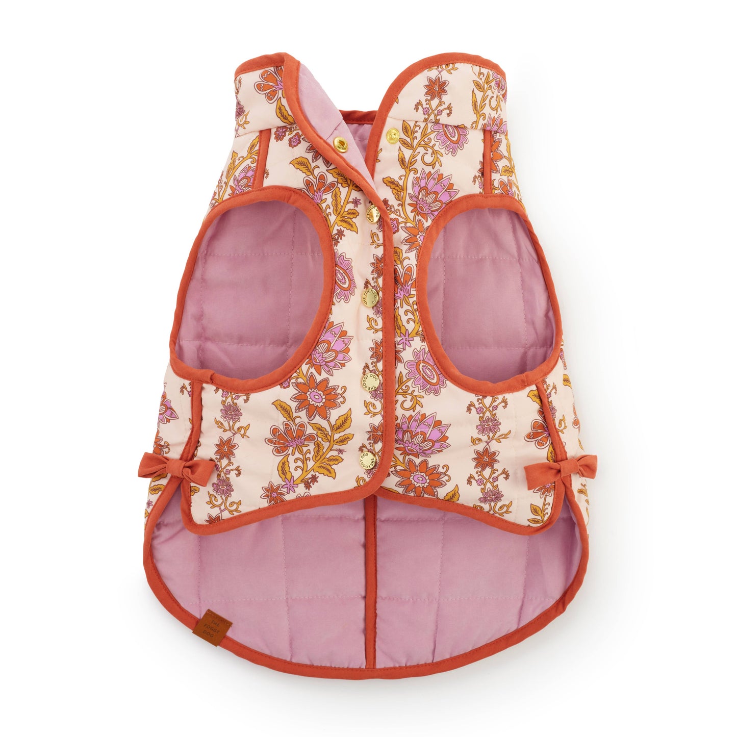 Blockprint Floral Reversible Dog Jacket