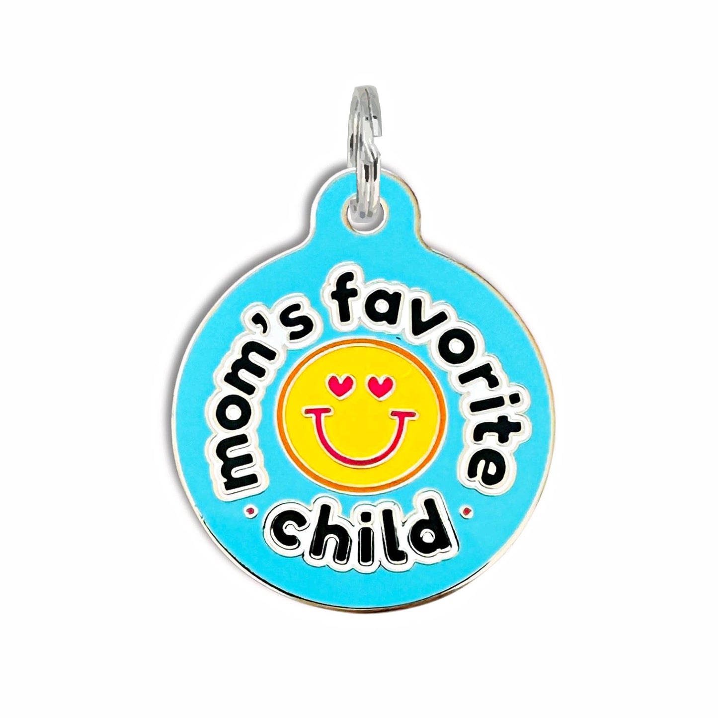 Dog ID Tag with Personalized QR Code - Mom's Favorite Child