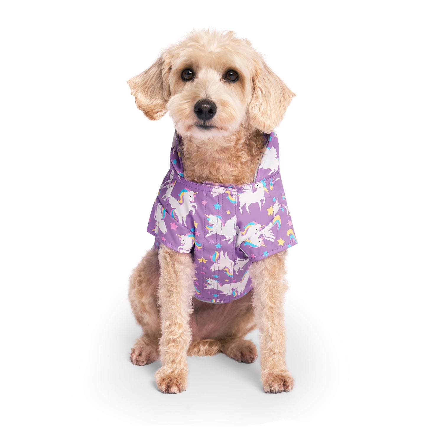 Torrential Tracker Dog Raincoat (Wet Reveal Unicorns): Wet Reveal Unicorns