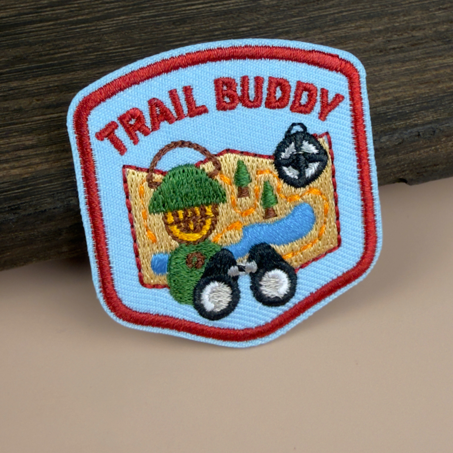 Trail Buddy | Velcro or Iron-On Patch for Pets