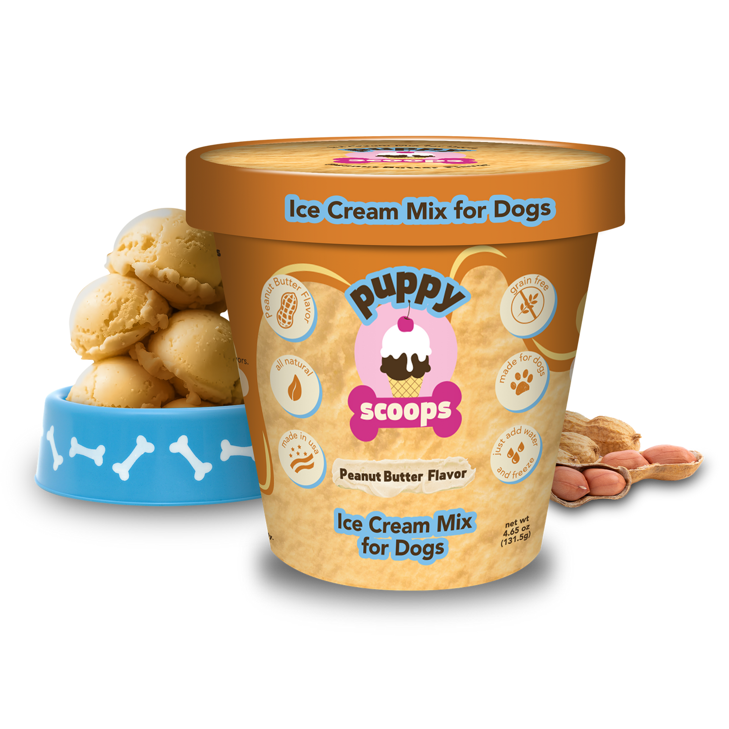 Puppy Scoops Ice Cream Mix for Dogs: Maple Bacon / 4.65 oz