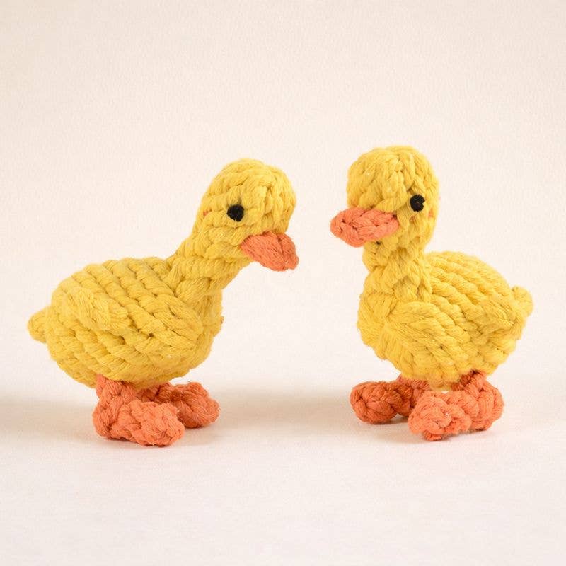Yellow Duck Rope Dog Toy