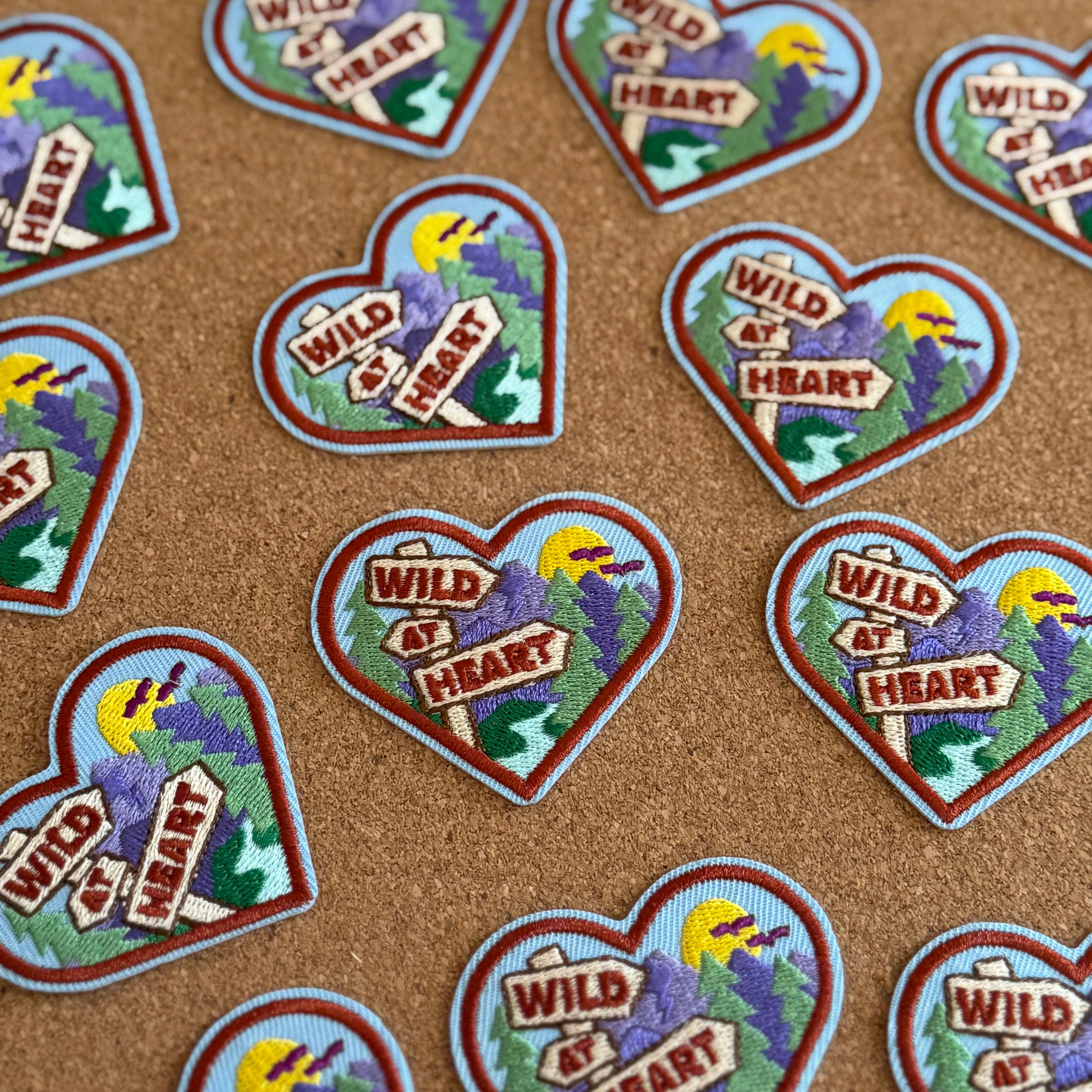 Wild At Heart | Velcro or Iron-On Patch for Pets