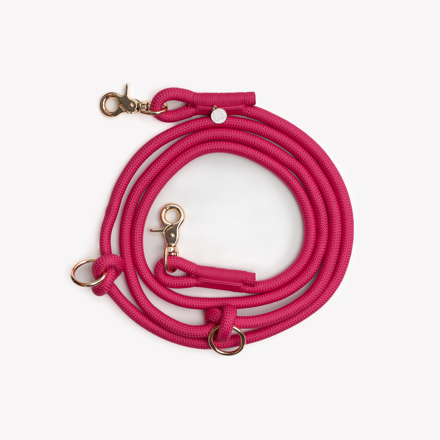 'Magenta' - Hands Free Dog Braided Rope Leash