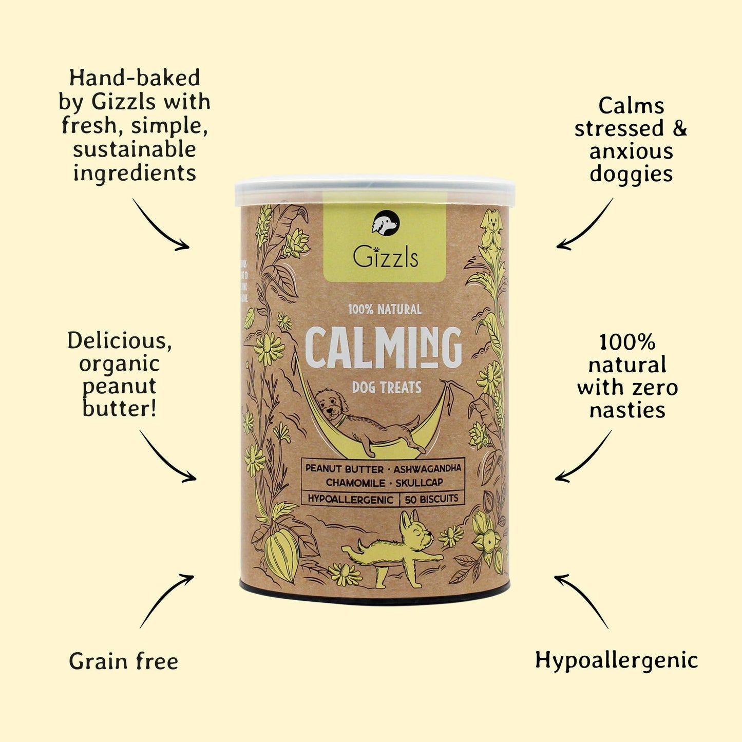 100% Natural Calming Dog Treats