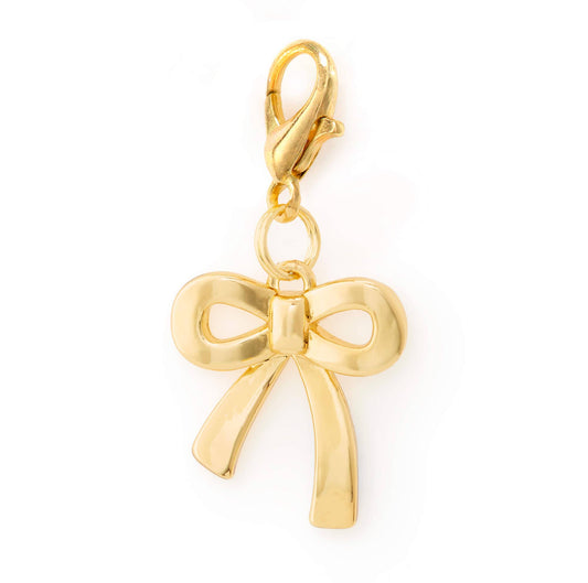 Gold Bow Collar Charm: Charm Only