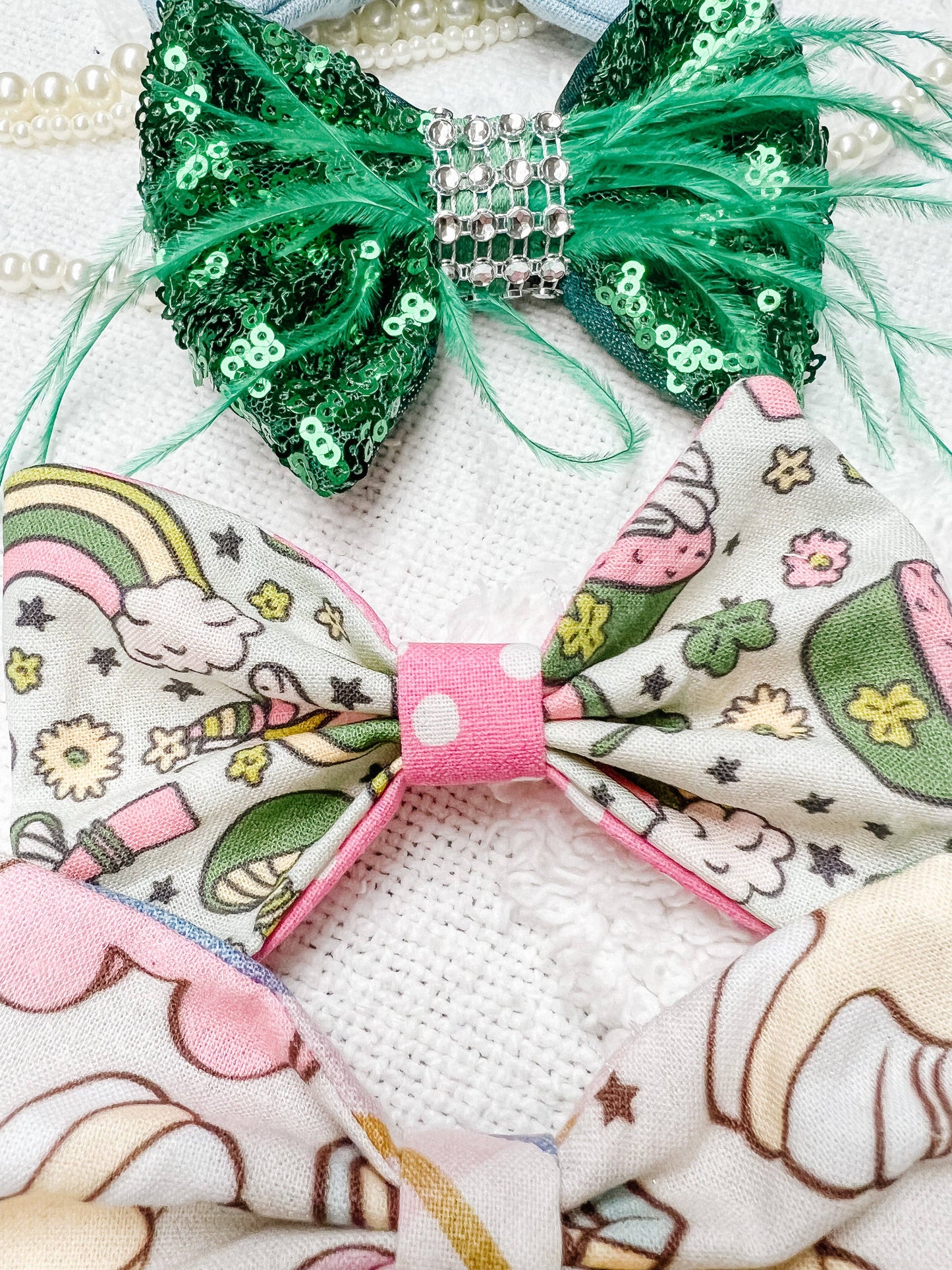Unicorn Magic Cotton Curved Neck Dog Bandana, Reversible