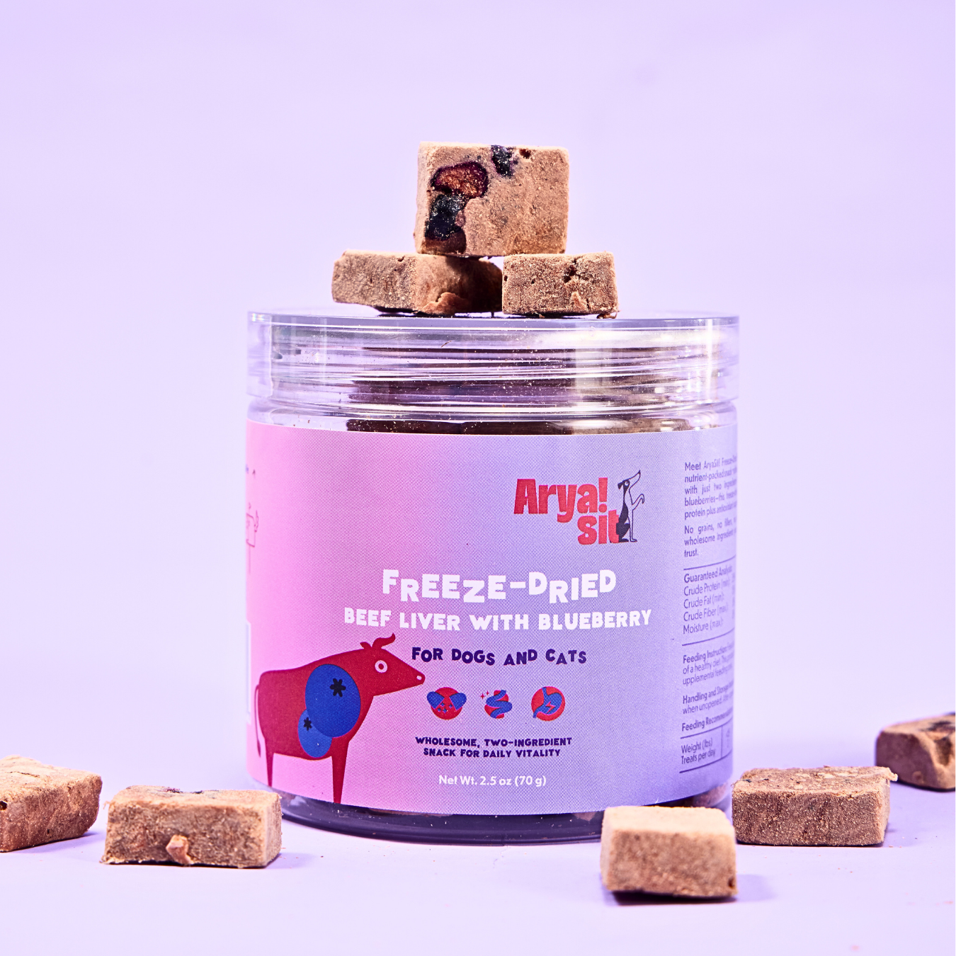 Freeze-Dried Beef Liver with Blueberry