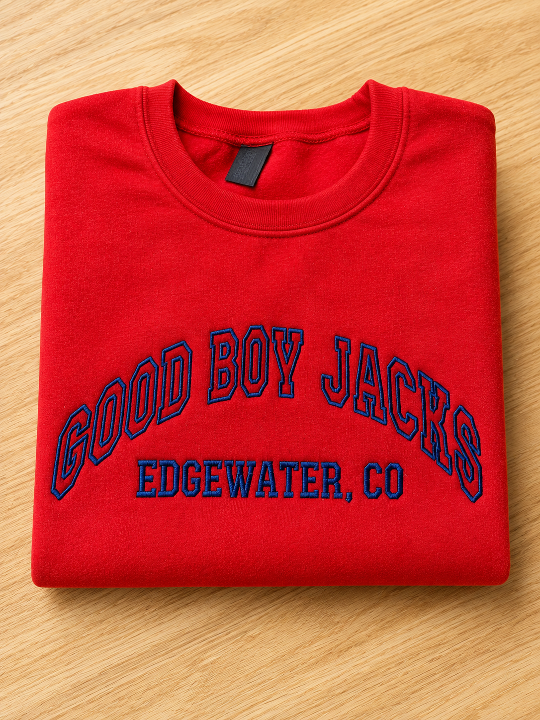 Good Boy Jack's Red Embroidered Sweatshirt