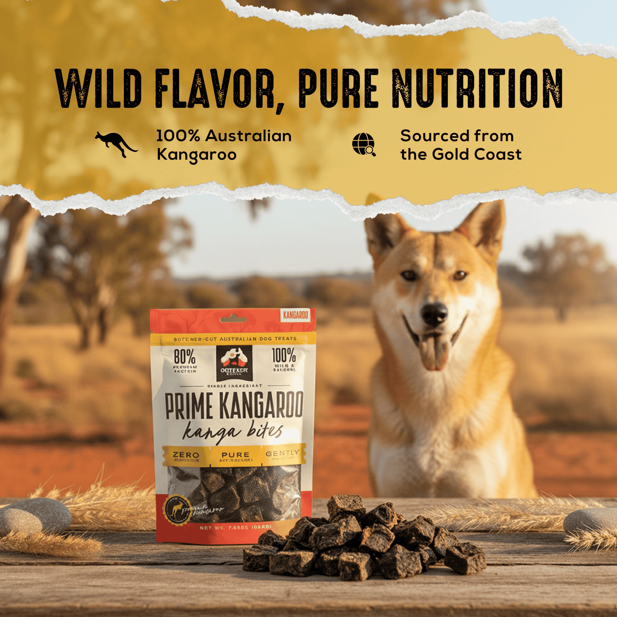 Kangaroo Kanga Bites – Single Ingredient, 7 oz