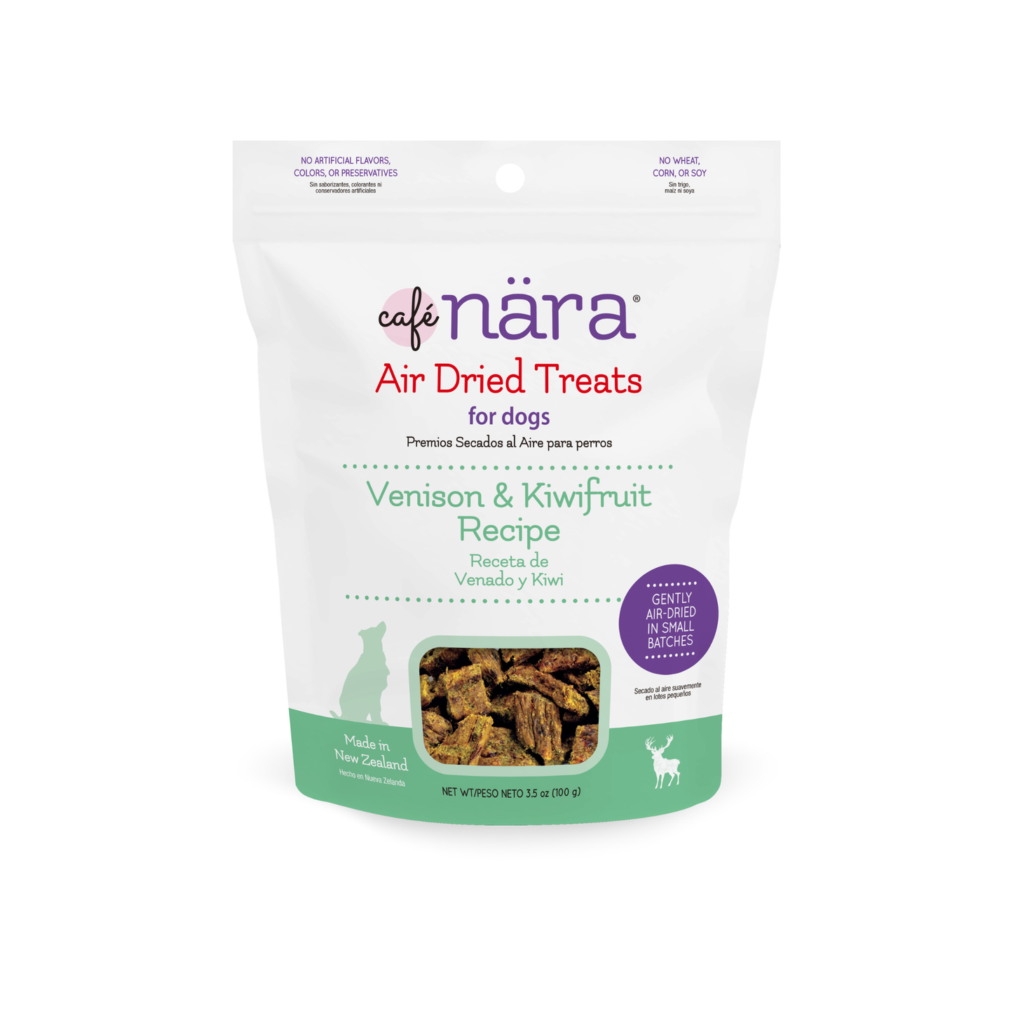 Café Nara Venison & Kiwifruit Air Dried Dog Treats