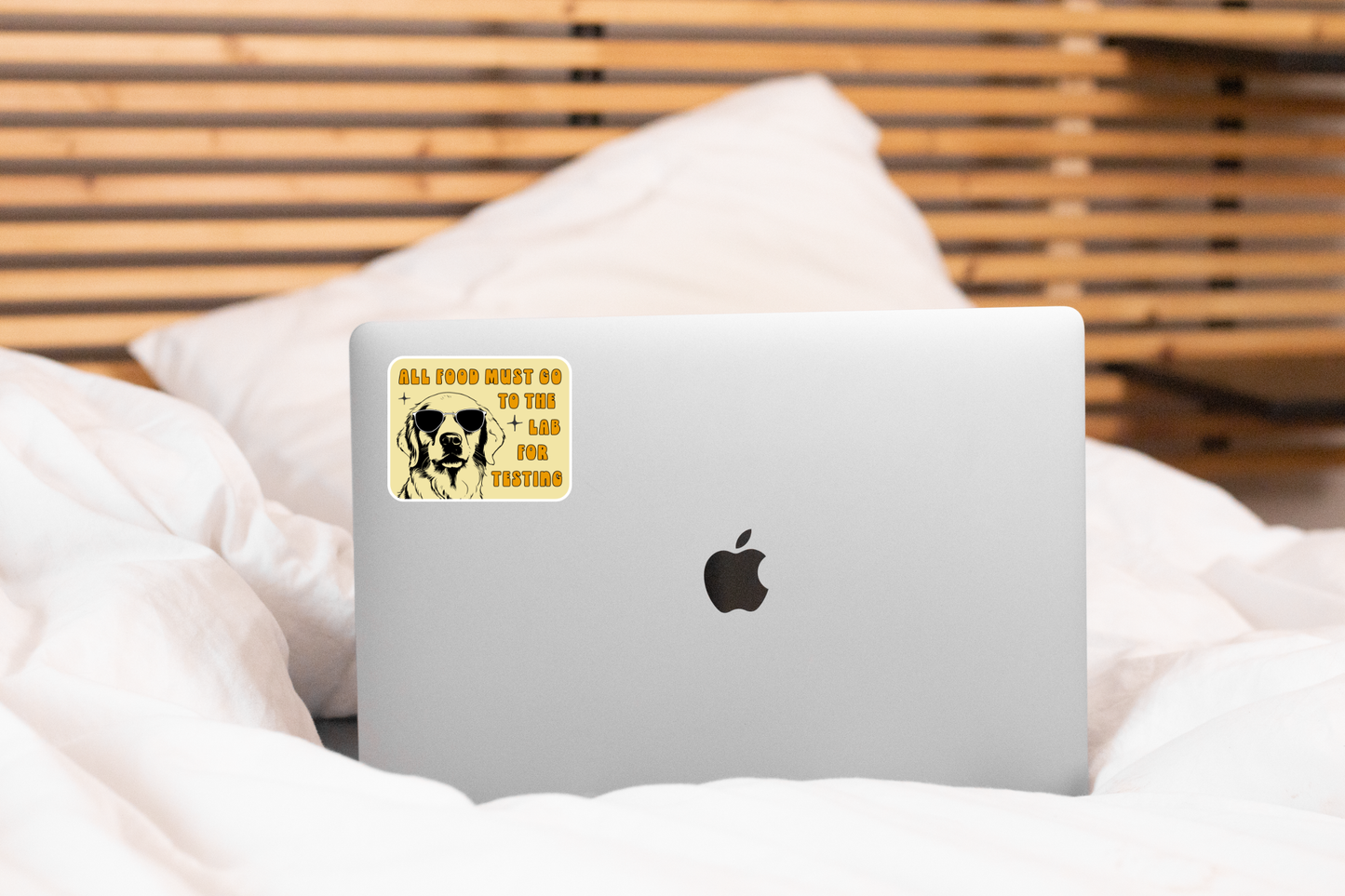 All Food Must Go To The Lab For Testing Sticker