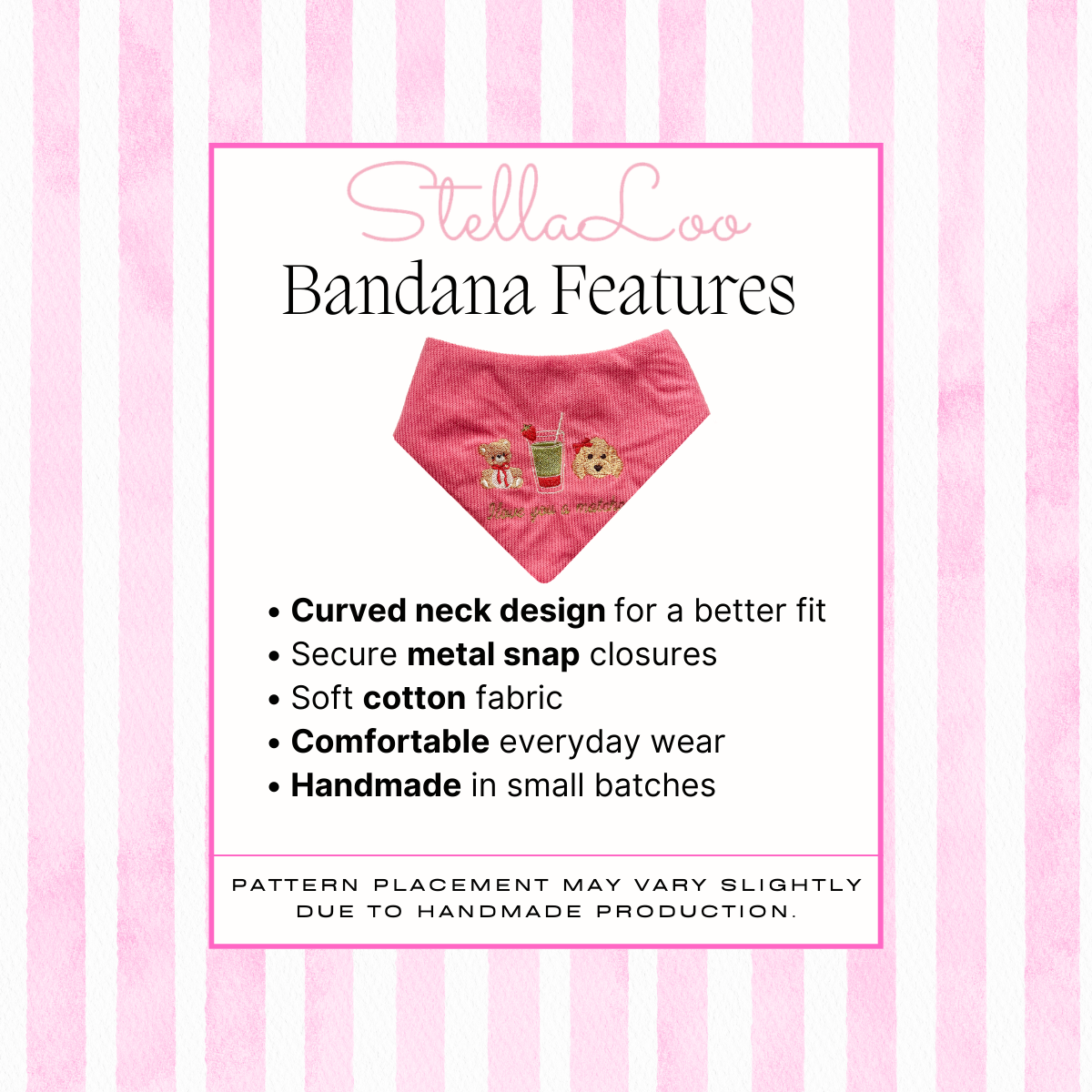 90s Nostalgia Snap-On Dog Bandana, Curved Neck (Reversible): L