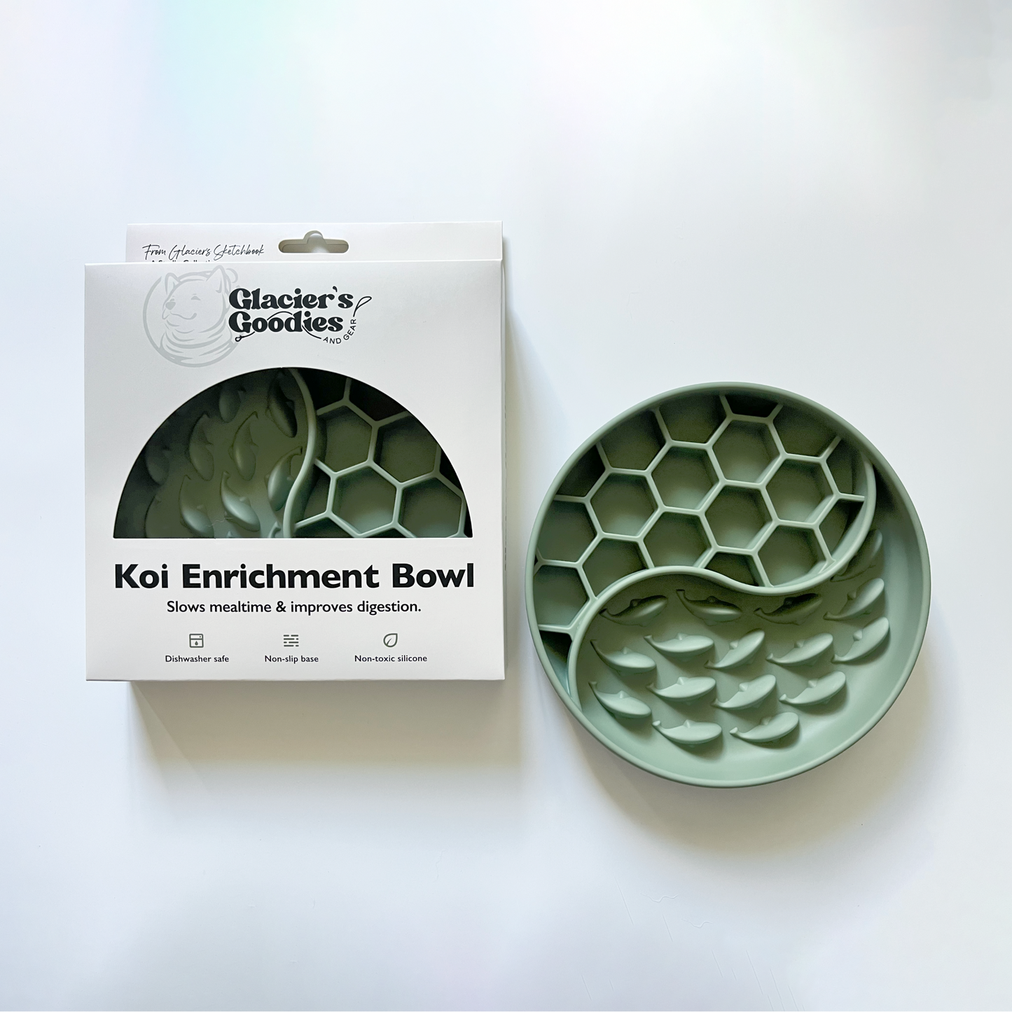 Slow Feed Enrichment Bowl | Sage Green
