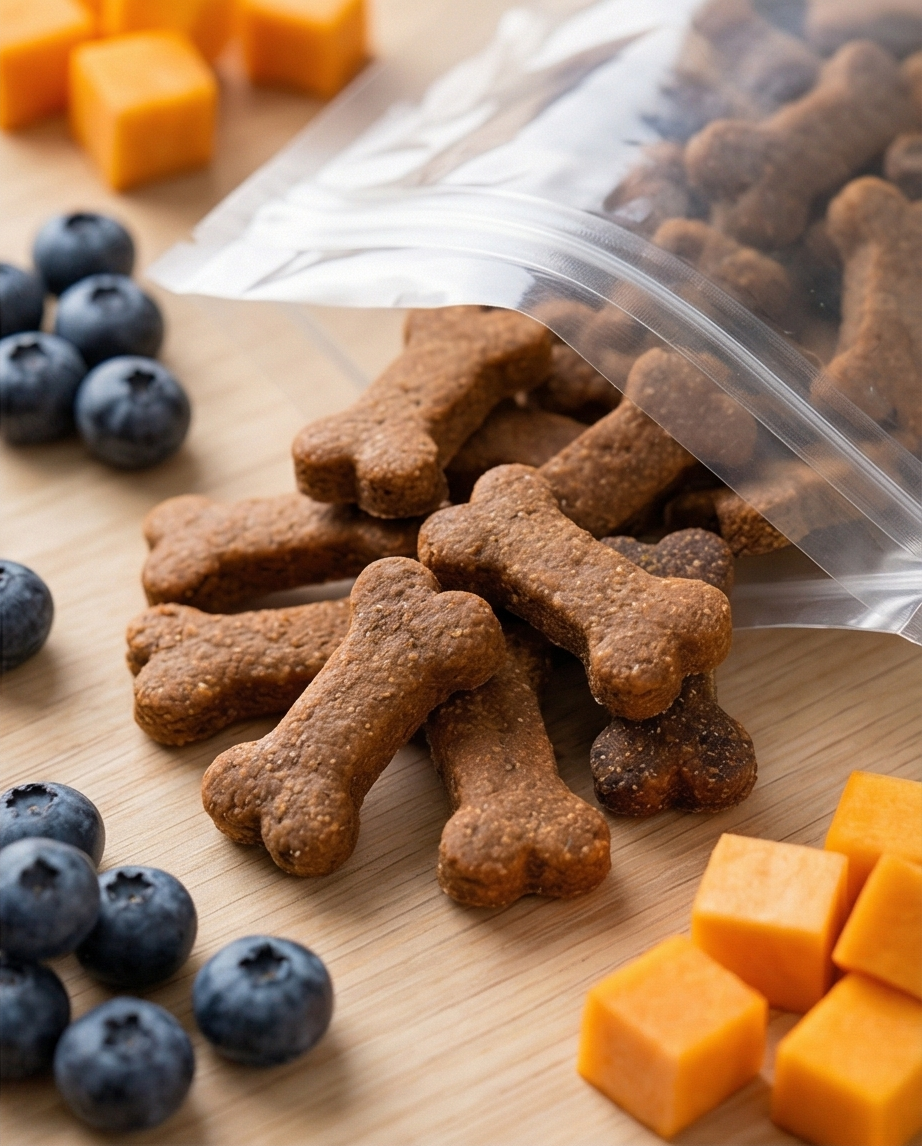 Tummy Love Pumpkin and Blueberry Bones (Soft Dog Treat 6oz)